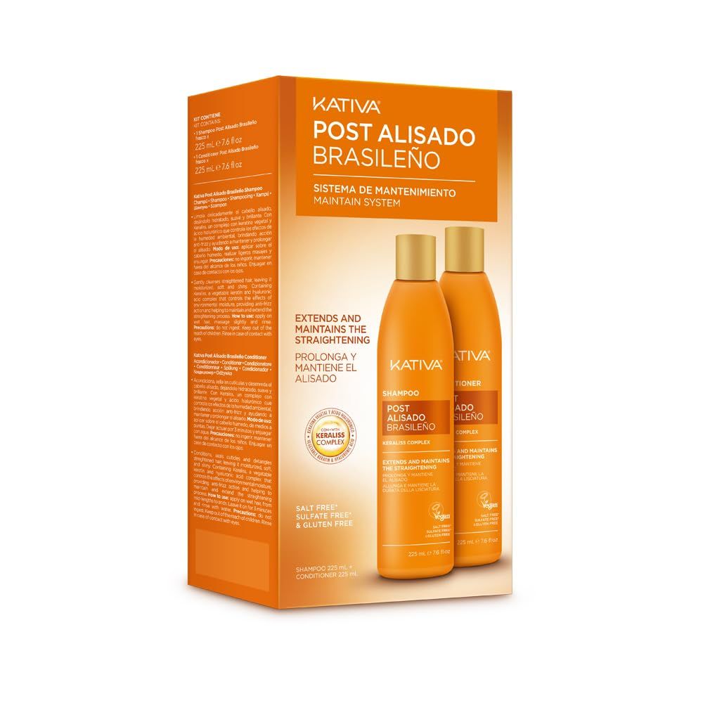 Kativa Tech Post Relaxer Kit X 2 Units (Shampoo + Conditioner 250 Ml Ml) by KATIVA