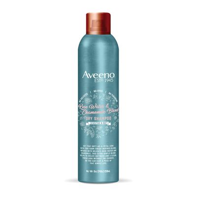 Aveeno Rose Water &amp; Chamomile Blend Gentle Dry Shampoo for Sensitive Scalp &amp; Soft Hair, Sulfate Free Dry Shampoo, Paraben &amp; Dye-Free, 5 Fl Oz