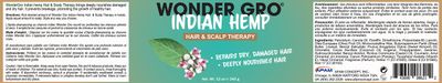 Indian Hemp Hair Grease Pomade, 12 fl oz - Hair Regrowth Styling Treatment - Deeply Nourishes &amp; Repairs Damages By Wonder Gro