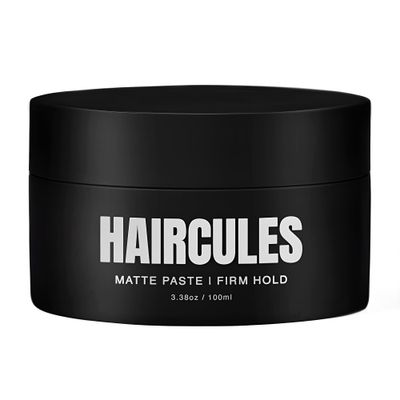 Haircules Matte Hair Paste - Strong Hold, No Shine, Long-Lasting Definition &amp; Texture, Non-Greasy Styling Clay for Men, No Flakes, Works on All Hair Types, Keeps your Hair Healthy