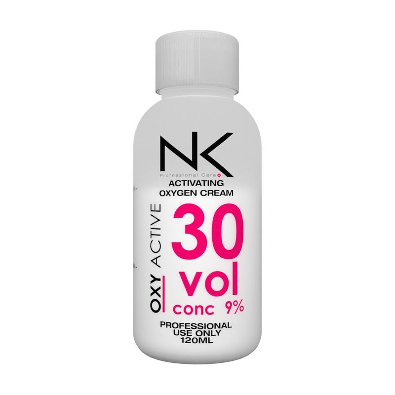 NK Professional Care OXY ACTIVE Activating Oxygenated Cream. Cream peroxide developer. Ideal complement for dyes and bleaches. Vol 30 (4oz)