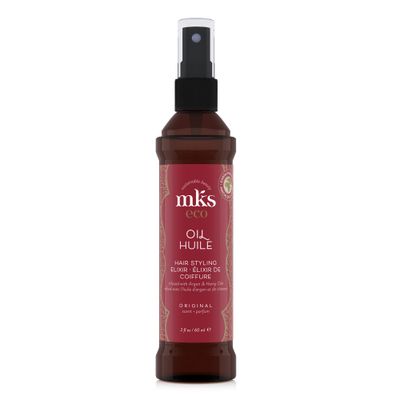 MKS eco Oil, Original - 2 fl oz - Hair Styling Elixir - Moroccan Argan Oil, Hemp Seed Oil - Moisturize &amp; Nourish Hair, Control Frizz, Increase Smoothness - Vegan &amp; Cruelty Free