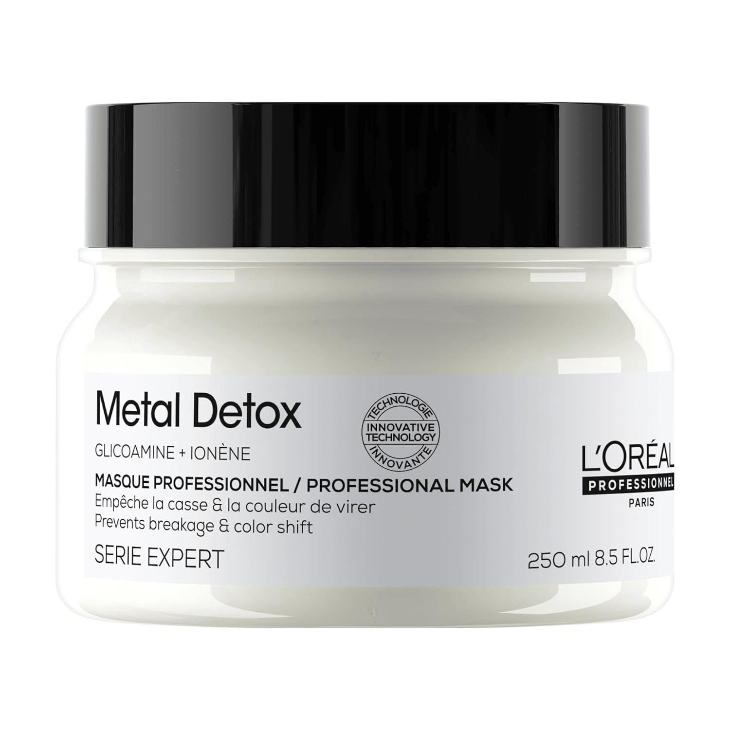 L&#39;Oreal Professionnel Metal Detox Hair Mask | Deep Conditioner &amp; Treatment | Prolongs Hair Color Prevents Damage &amp; Adds Softness | For Dry, Damaged &amp; Color Treated Hair | Paraben &amp; Sulfate-Free