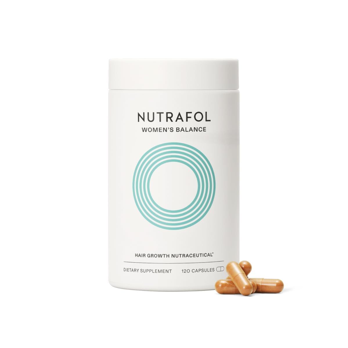 Nutrafol Women&#39;s Balance Hair Growth Supplements, Ages 45 and Up, Clinically Proven for Visibly Thicker Hair and Scalp Coverage, Dermatologist Recommended - 1 Month Supply