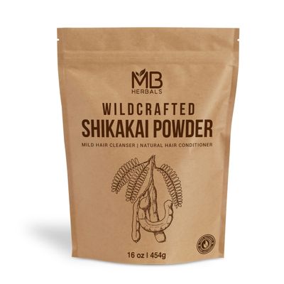 MB Herbals Shikakai Powder 454g | 1 lb | 16 oz | Natural Hair Cleanser &amp; Conditioner | 100% Pure Acacia concinna Fruit Pods Powder from Wildcrafted Shikakai