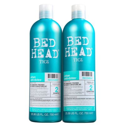 TIGI Bed Head Urban Anti-dote PFZoVz Recovery Shampoo &amp; Conditioner Duo Damage Level 2, 25.36 Oz, 2 Units
