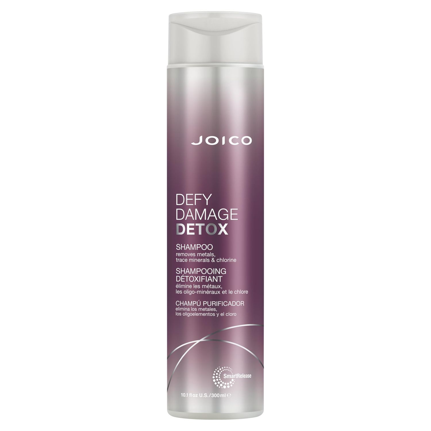Joico Defy Damage Detox Shampoo | Removes Chlorine, Hard Water Residue, Product Buildup, Metals, &amp; Trace Minerals | Strengthens Bonds &amp; Preserves Hair Color | Vegan | Sulfate-Free | 10.1 Fl Oz