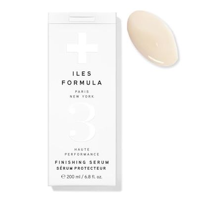 ILES FORMULA Haute Performance Finishing Serum - Style &amp; Smooth Without Weighting Hair Down, Protects Hair from Heat, Humidity, UV Rays + Color Fade - 6.8 Fl Oz (200 ML)
