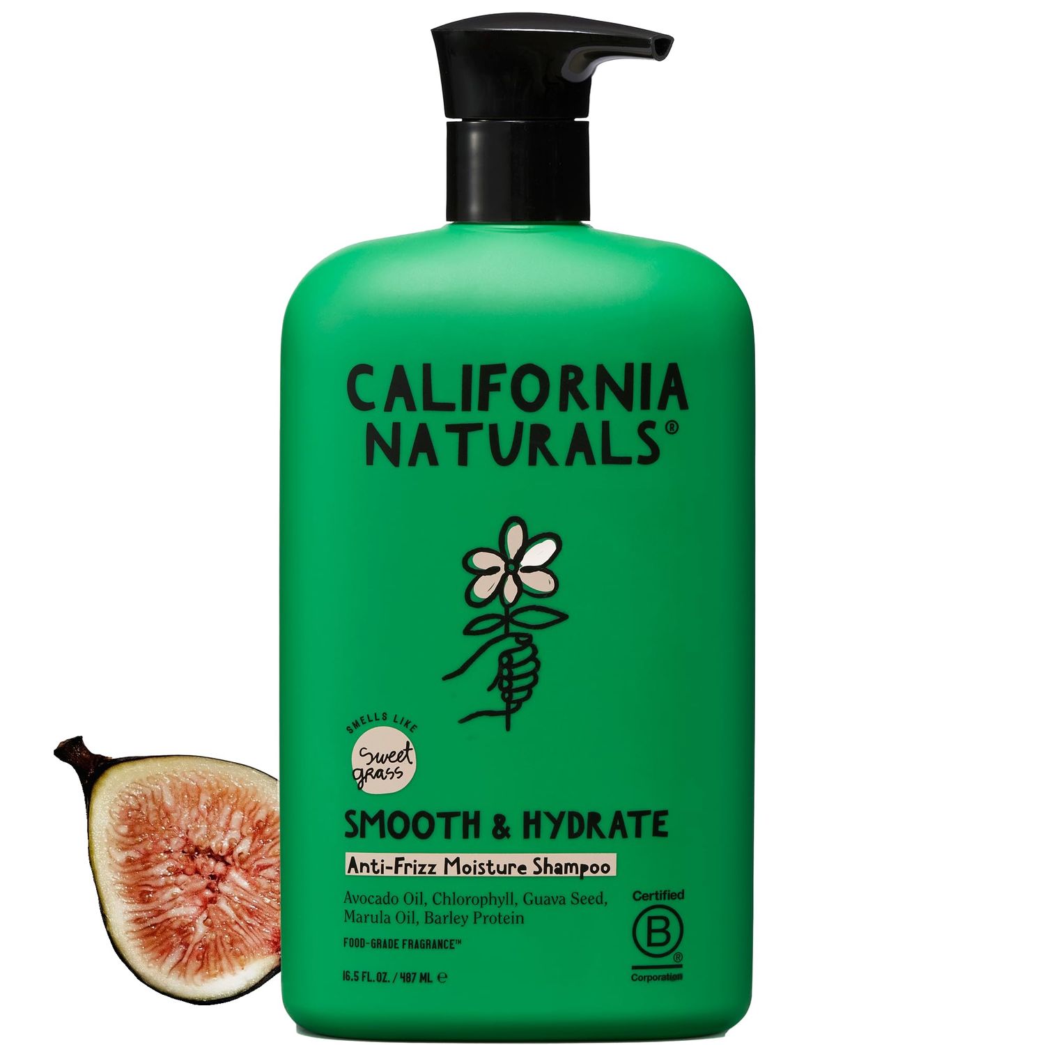 California Naturals Super Moisture Shampoo for Dry Damaged Hair, Hydrating Shampoo, Scalp &amp; Hair Care for Women &amp; Men, Natural, Vegan, Cruelty, Paraben &amp; Sulfate Free, Color Safe, 16.5 fl oz