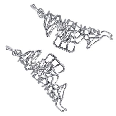 2 Pcs Large Metal Hair Claw Clips - Personality Nonslip Silver Hair Clamps,Perfect Jaw Hair Clamps For Women And Thinner-Thick Hair Styling-Strong Hold Hair-Fashion Hair Accessories