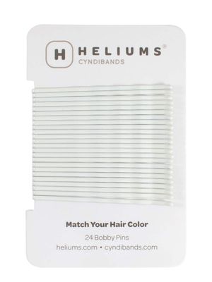 Heliums Large Bobby Pins - Platinum White - 2.5 Inch Extra Long Wavy Hair Pins - 24 Pack