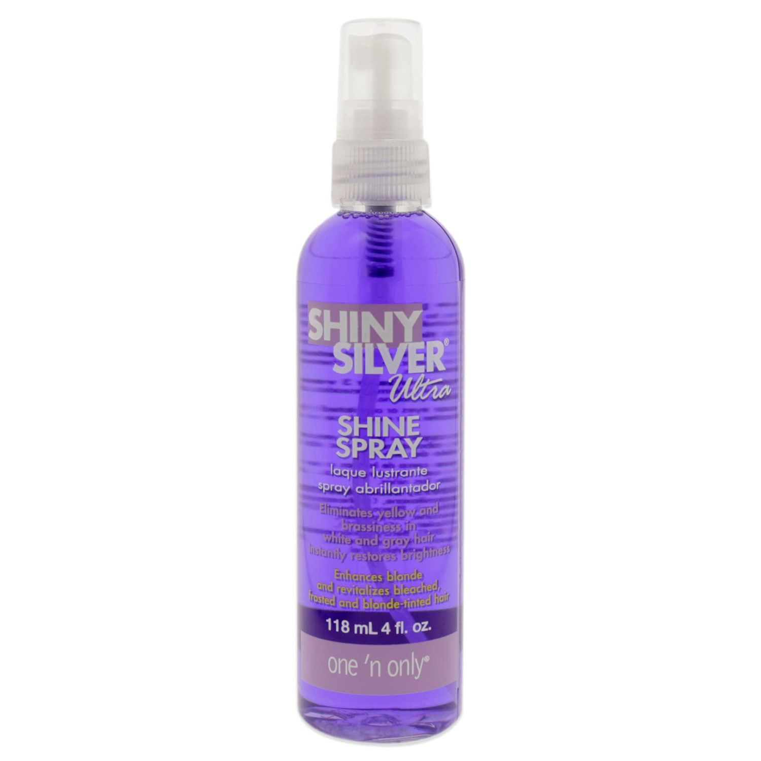 One n Only Shiny Silver Ultra Shine Spray Hair Spray Unisex 4 oz