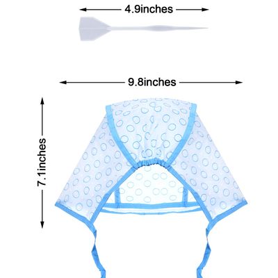 6 Pieces Hair Cap Highlighting Frosting Cap Highlight for Dye Color with Plastic Hooks Hair Coloring Salon Hairdressing Tool Kit Supplies(Blue)