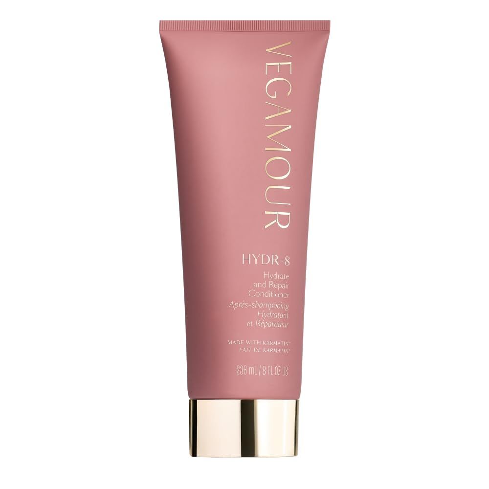 VEGAMOUR HYDR-8 Hydrate and Repair Conditioner - Hydrating Conditioner with Marula Oil, Moringa Oil, Ceramides &amp; Biotin, Natural Conditioner for Dry Hair