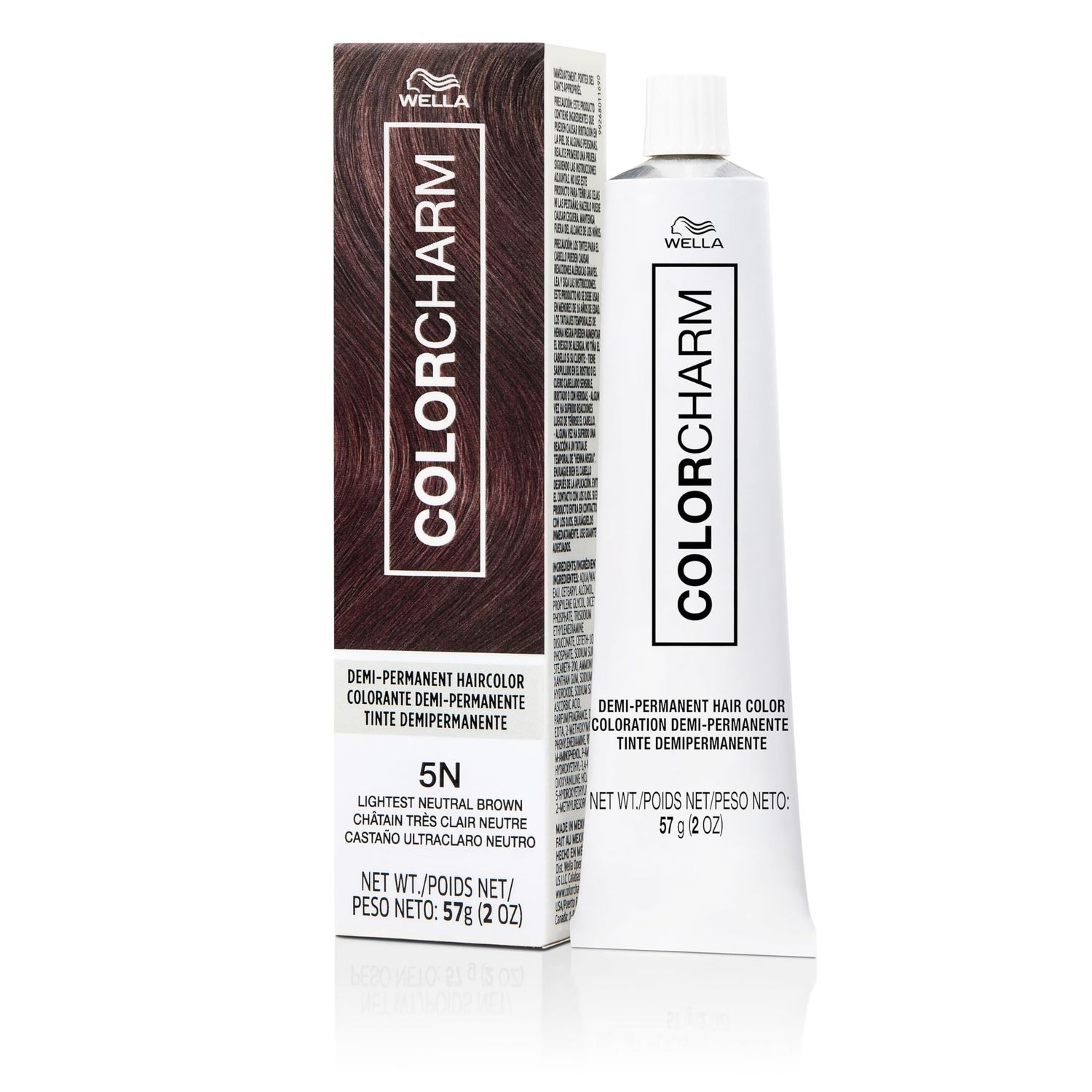 COLORCHARM Demi Permanent Hair Color | 5N Lightest Neutral Brown | Gloss, Refresh &amp; Tone | 2 Fl Oz