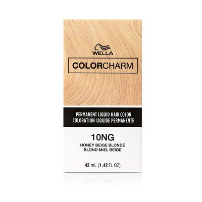 COLORCHARM Permanent Liquid Hair Color for Gray Coverage| 10NG Honey Blonde| 1.4 Fl Oz