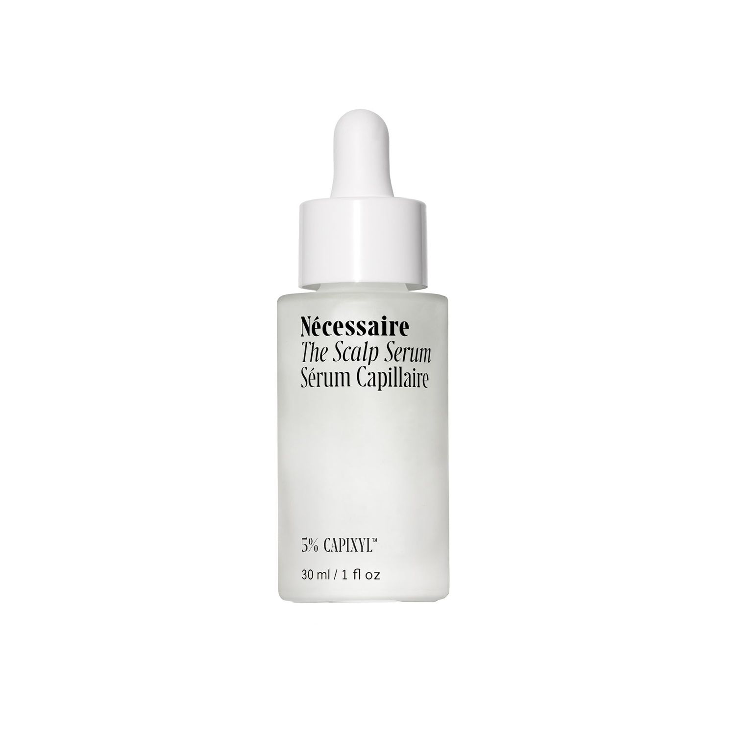Ncessaire The Scalp Serum. 5% Capixyl + 1% Hyaluronic Acid For Fuller, Thicker, Healthier Hair. Fragrance-Free. Approved by the National Eczema Association. 1 fl oz