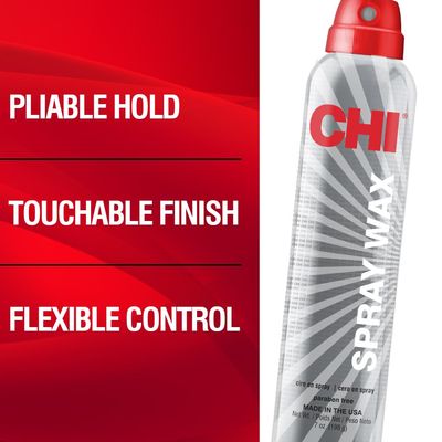 CHI Spray Wax, Hair Spray For Creating Textured Looks That Last, Leaves A Touchable Finish, Sulfate, Paraben &amp; Cruelty-Free, 7 Oz