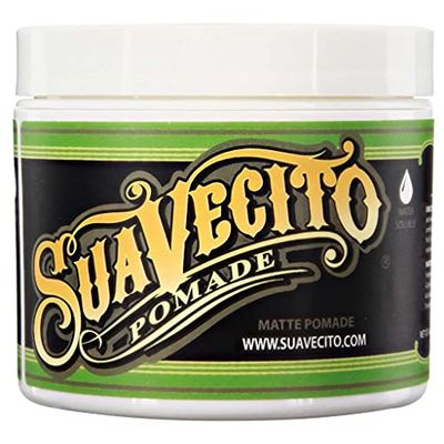 Suavecito Pomade Matte (No Shine) Formula 5 oz, 1 Pack - Medium Hold Hair Pomade For Men - Matte Hair Paste For Natural Texture Hairstyles