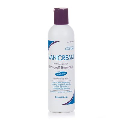 Vanicream Dandruff Shampoo - pH Balanced Mild Formula Effective For All Hair Types and Sensitive Scalps - Free of Fragrance, Lanolin, and Parabens - 8 Fl Oz