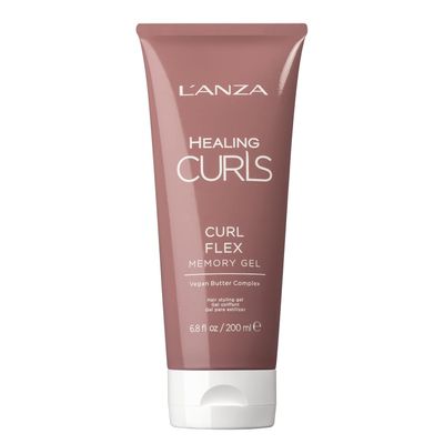 L&#39;ANZA Healing Curls Curl Flex Memory Gel - Curl Gel for Curly Hair - Creates Strong, Long-Lasting and Touchable Hold with Sulphate Free, Paraben Free Formula (6.8 Fl Oz)