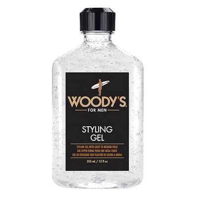 Woody&#39;s Styling Gel for Men, Light to Medium Touchable Hold, No Crunch,12 Fl Oz