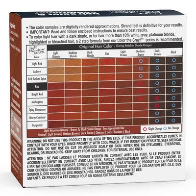 Light Mountain Henna Hair Color & Conditioner - Red Hair Dye, Organic Henna Leaf Powder and Botanicals, Chemical-Free, Semi-Permanent Hair Color + 4 Hair Clips