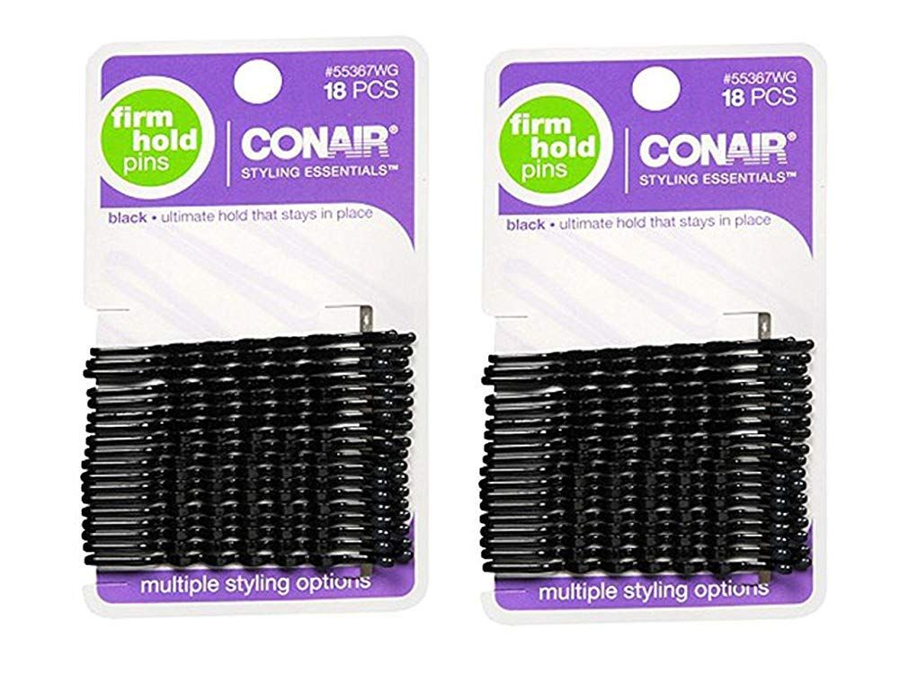 Scunci 55367 Black Styling Essentials Bobby Pins 18 Count