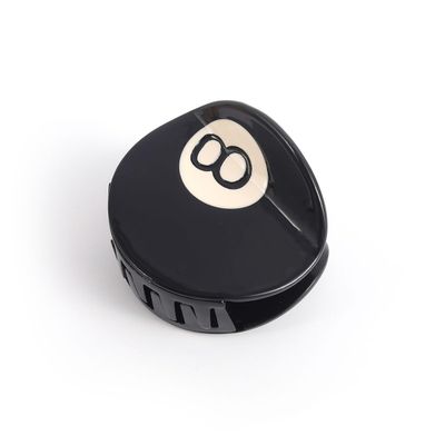 PERSONFUN Black 8 Ball Golf Club Hair Claw Clip for Women, 5.4cm/2.12 inches, Acetate Hair Claw 1PC
