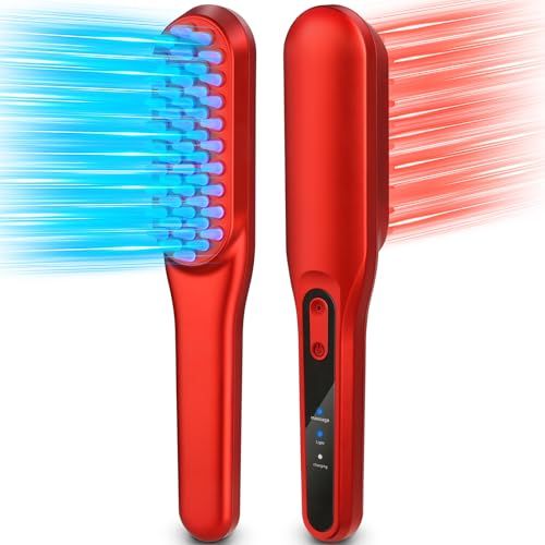 Laser Hair Growth Comb?Red Light Hair Growth Treatment for Men &amp; Women?Red 1pcs ?