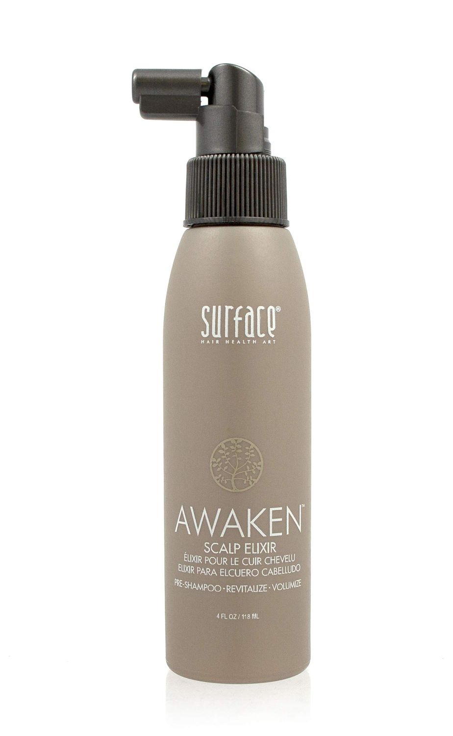 SURFACE Hair Awaken Scalp Elixir, Stimulate and Revitalize While Lifting Roots and Adding Volume, 4 Fl. Oz.