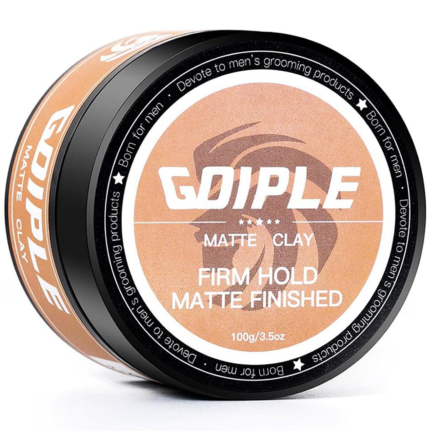Hair Styling Clay, Matte Finish Hair Paste for Men, Water Based Matte Texture, Clay Pomade Ideal for All Men&#39;s Hair Types 100g (3.5oz)