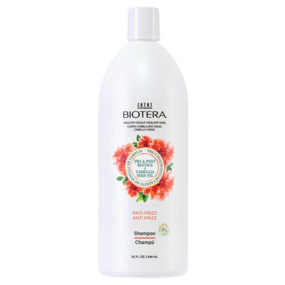 Biotera Anti Frizz Smoothing Shampoo | Frizzy or Unruly Hair | Microbiome Friendly | Vegan &amp; Animal Test Free | Paraben Free | Color-Safe | 32 Fl Oz