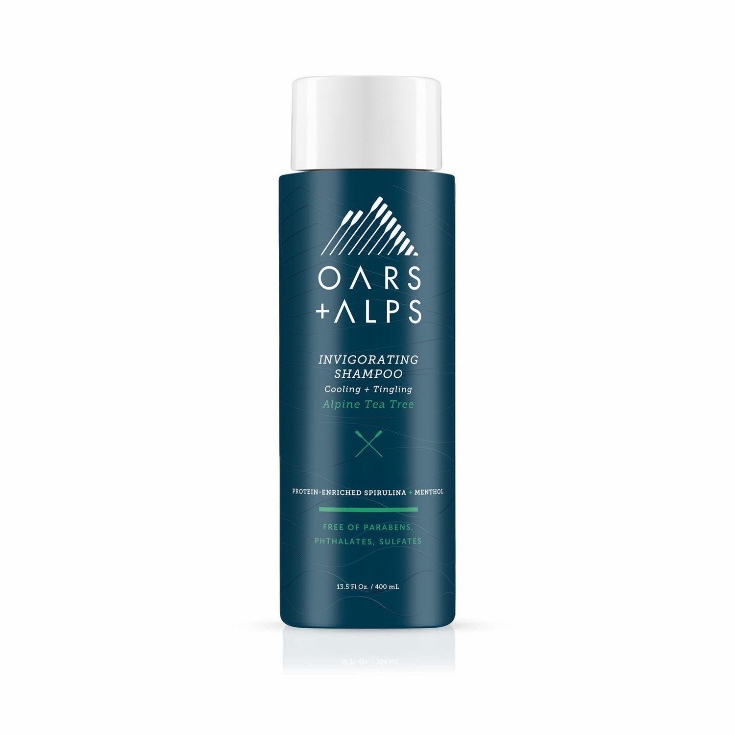 Oars + Alps Men&#39;s Sulfate Free Shampoo, Infused with Witch Hazel and Tea Tree Oil, Alpine Tea Tree, 13.5 Fl Oz Each