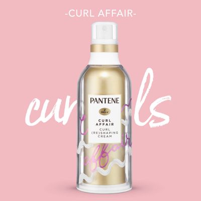 Pantene Waterless Curl Affair Curl (Re) Shaping Cream Leave-In With Argan Oil 110ml