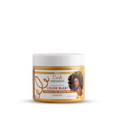 Curls Unleashed Color Blast Temporary Hair Makeup Wax with Moisturizing Beeswax, Bombshell, (6.0 oz)