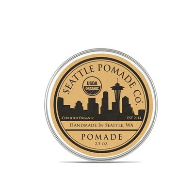 Seattle Pomade Co. USDA Certified Organic Pomade. Medium Hold &amp; High Shine, Hair Styling Formula for Straight, Thick and Curly Hair. Non GMO