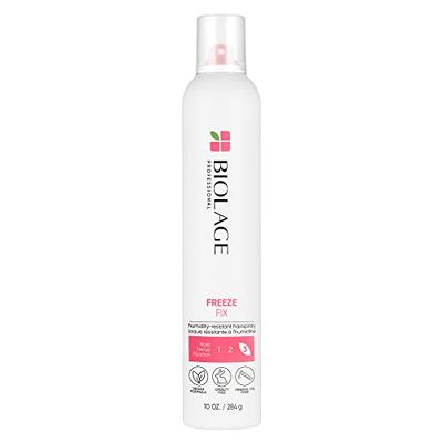 BIOLAGE Styling Freeze Fix Hair Spray - Lifts &amp; Locks Hair All Day With Anti-Humidity and Firm Hold For All Hair Types, Paraben-Free &amp; Vegan, 10 Oz