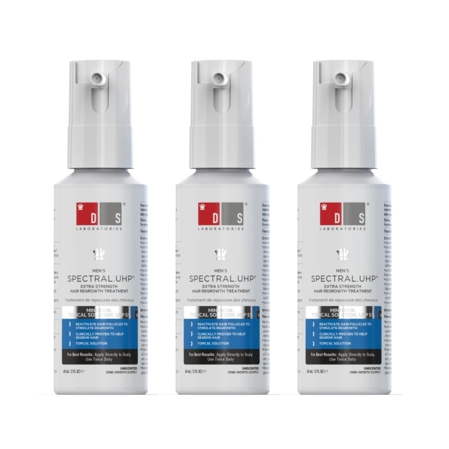 Spectral.UHP | Extra Strength Hair Growth Treatment with Minoxidil 5% (3 Month Supply)