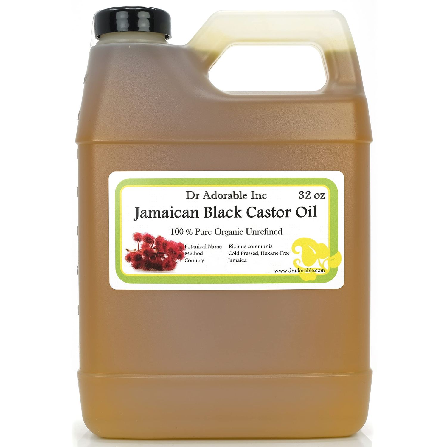 Dr Adorable - 32 oz - Jamaican Black Castor Oil - Pure Natural Organic Strengthen Grow &amp; Restore Hair Care