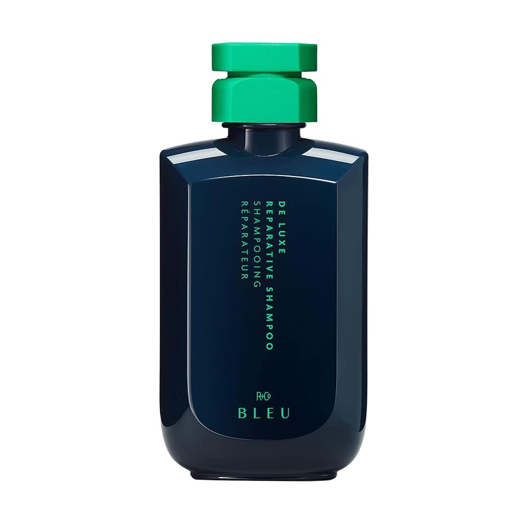 R+Co BLEU De Luxe Reparative Shampoo - Hydrates, Strengthens, Adds Shine, Repairs Coarse, Fragile, or Damaged Hair, Seals Cuticles, Improves Texture and Elasticity, Vegan, 8.5 oz