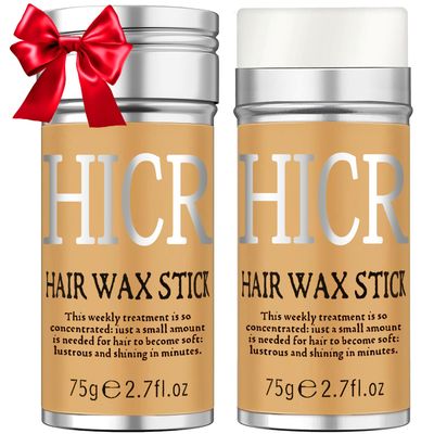 Hicream Hair Wax Stick, 2.7 Oz Slick Stick for Women &amp; Kids, Hair-Styling Accessories Wax Stick for Hair Flyaway Smoothing &amp; Taming Frizz, Hair Care Slick Back Stick Styling Product, Bun Maker
