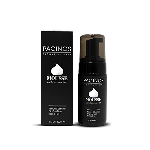 Pacinos Signature Line Curl Enhancing Mousse: Light-Medium Hold, Low Shine - Hydrating &amp; Volumizing Styling Foam for All Hair Types: Curl Activator &amp; Anti-Frizz, 100 mL