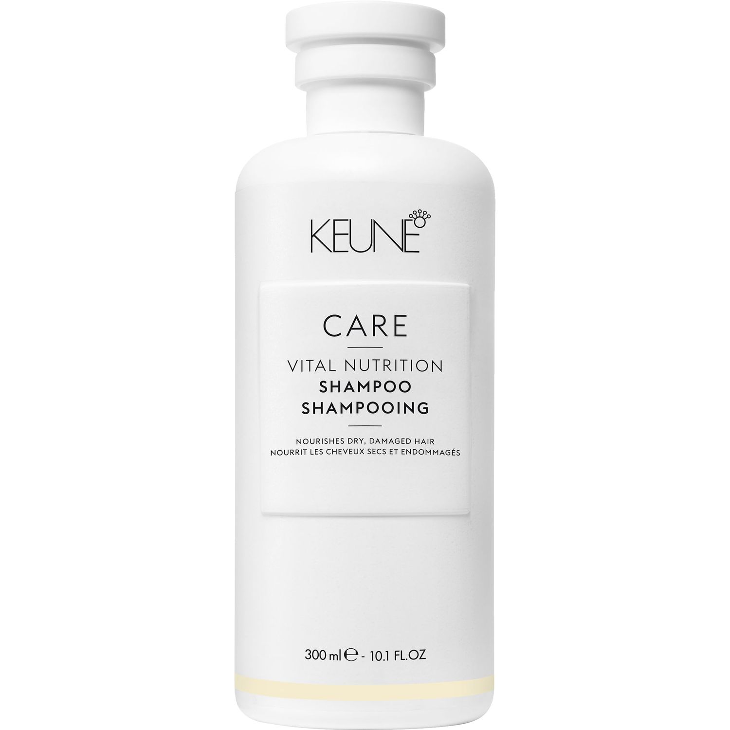 Keune Care Vital Nutrition Shampoo, Intense Nourishing &amp; Moisturizing Cleanser for Dry or Damaged Hair, 10.1 Fl Oz