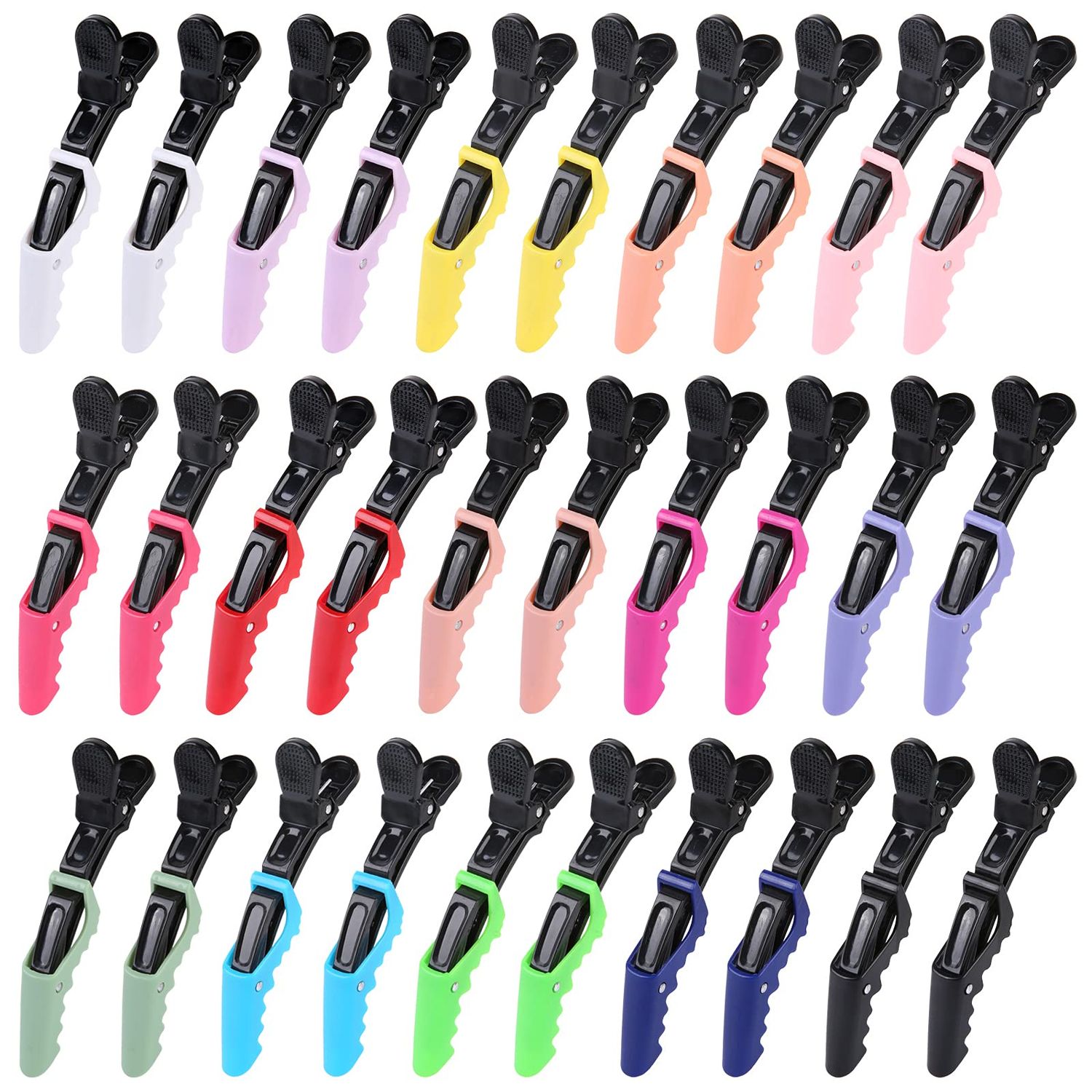 HH&amp;LL 30pcs Alligator Styling Sectioning Hair Clips (15 Colors)