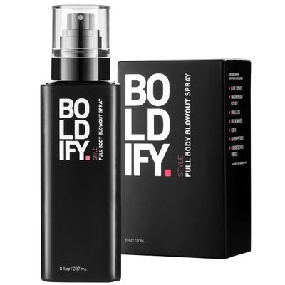 Boldify Full Body Volumizing Hair Spray - Mega-Volume - Blowout Heat Protection Spray with Thickening and Blow Dry Formula for Fine, Thin Hair - For Women &amp; Men