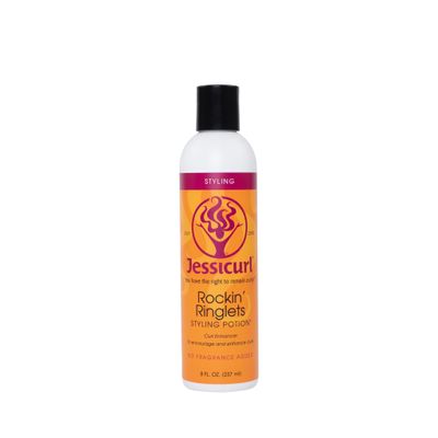 Jessicurl, Rockin&#39; Ringlets Styling Potion, No Fragrance Added, 8 Fl oz. Curl Enhancer with Flaxseed Extract, Curl Defining Styler for Curly Hair and Frizz Control