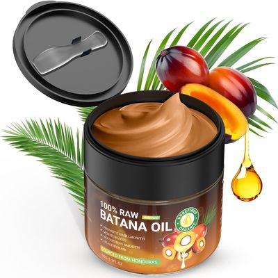 Adevwair Batana Oil for Hair Growth, Dr Sebi 100% Pure Organic Natural Ingredients from Honduras Prevents Hair Loss, Enhances Thickness, Restores Dry Damaged Hair, 5.3oz