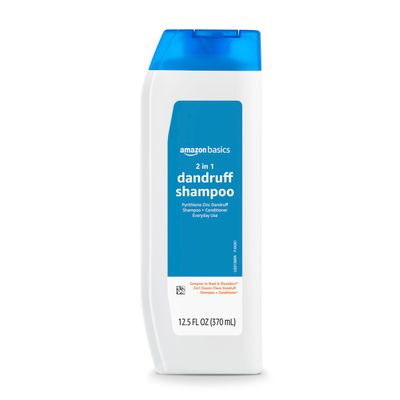 Amazon Basics 2-in-1 Dandruff Shampoo &amp; Conditioner, Gentle and pH Balanced, 14.2 Fluid Ounces, 1-Pack (Previously Solimo)