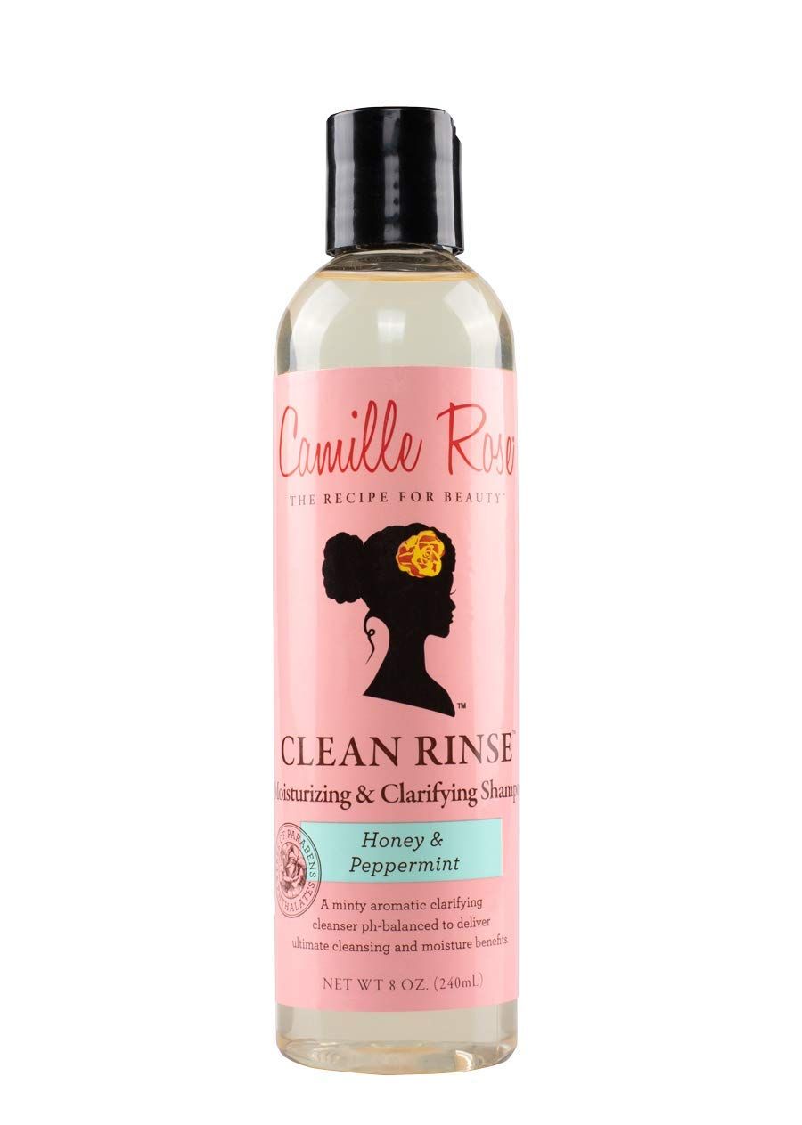 Camille Rose Clean Rinse Shampoo, with Honey and Peppermint to Moisturize and Clarify, for all Hair Types, 8 oz